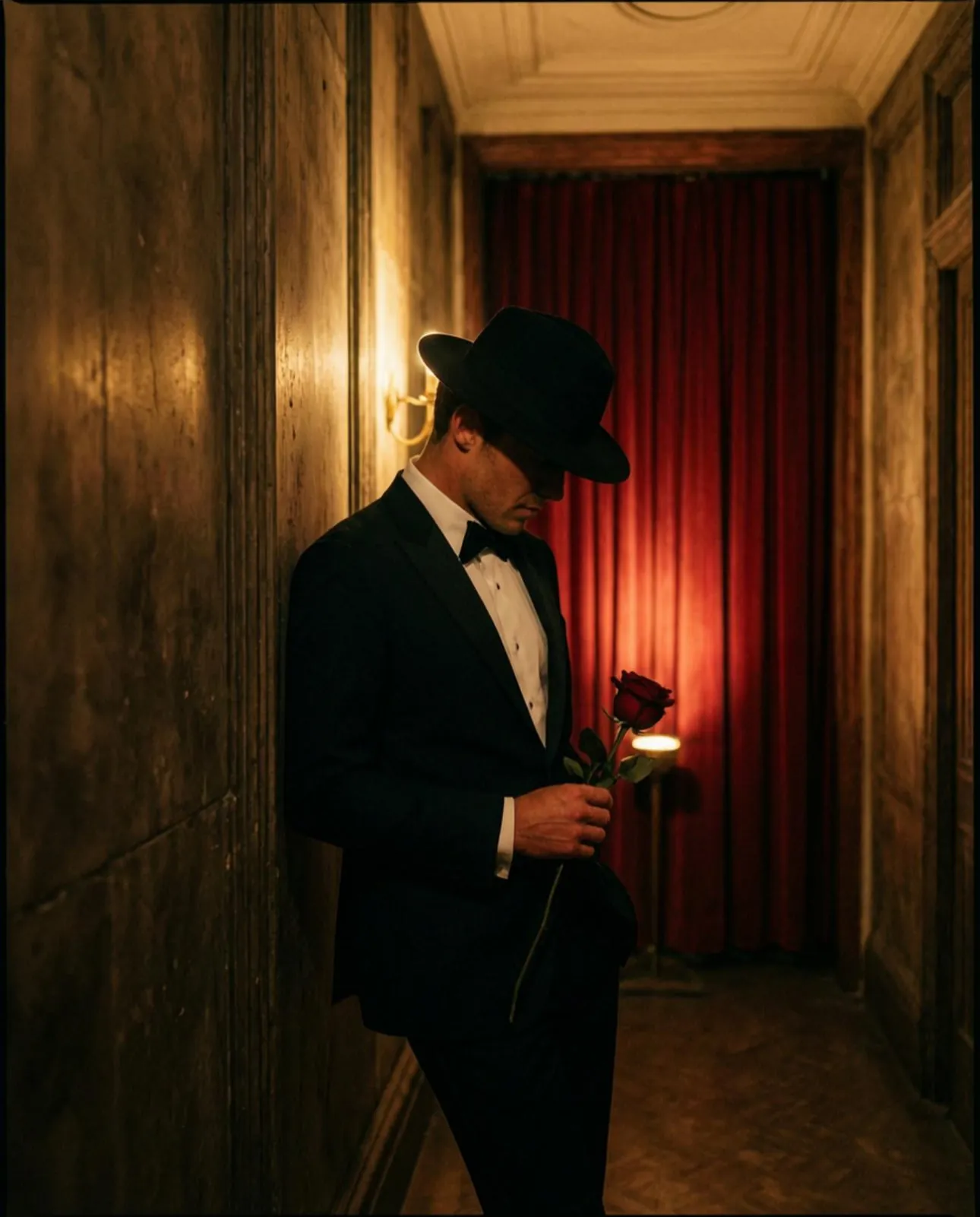 Dominik – elegantní muž s růží